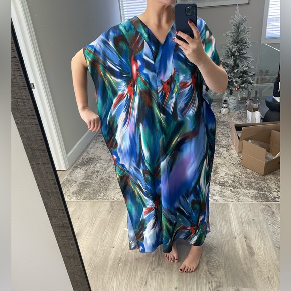 Full Length Swimsuit Cover Up or Beach Dress OneSize - Picture 3 of 3